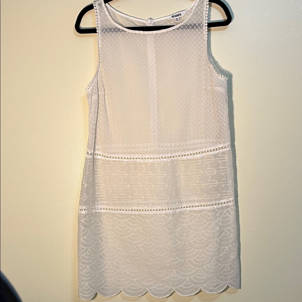 BB Dakota Cream Lace Mini Dress